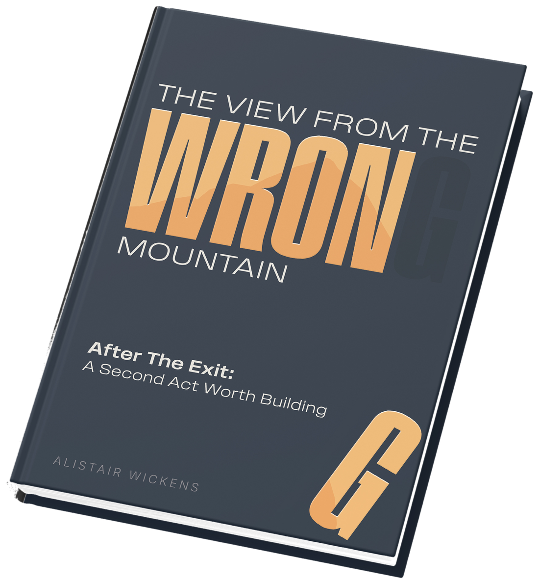 The View from the Wrong Mountain by Alistair Wickens — hardback cover